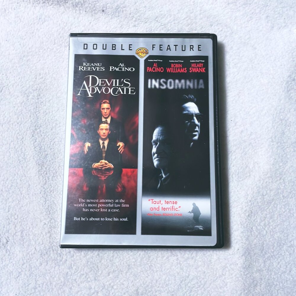 Devil's Advocate/Insomnia Double Feature DVD